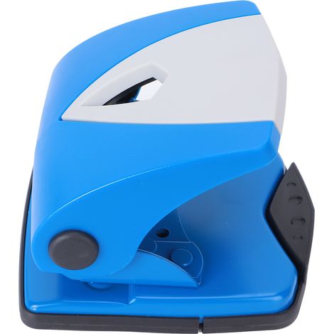 Perforatrice en plastique à positionnement réglable pour la reliure de papeterie (Blue) (1/5)