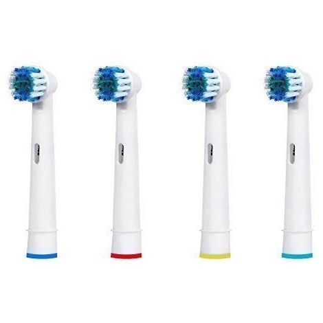 12 pcs (3x4) Têtes de remplacement Hofoo® pour brosse à dents Oral B Precision Clean/Flexisoft (SB-17A/EB17-4). Brossettes (1/4)