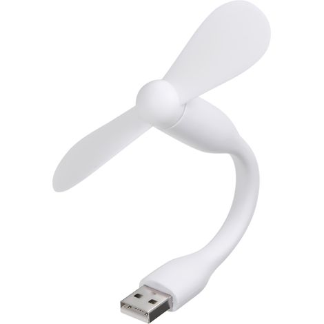 Mini ventilateur USB + ventilateur de téléphone Type-C, ventilateur de refroidissement portable et flexible pour appareils Type-C et ordinateurs portables (blanc) (1/2)