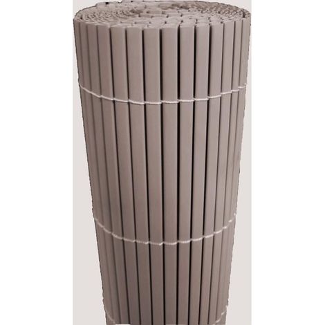 Canisse PVC double face 10 mm – Densité 1000 g/m² – Traitée anti-UV – Degré d'occultation 3/5 – Coloris taupe – Dimensions 3 x 1 m – Ideal Garden