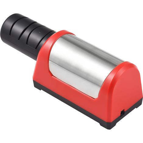 Affûteur de couteaux électrique à 2 étapes pour couteaux de cuisine, en céramique, avec pierre à aiguiser grain 600/1000 et tête remplaçable. Outil portable automatique. (1/5)