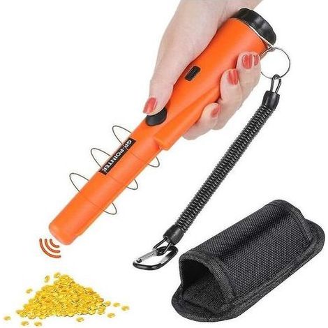 Jinyinbao High Accuracy Waterproof Needle Metal Detector, Adult Handheld Professional Metal Detector (black) (1/3)