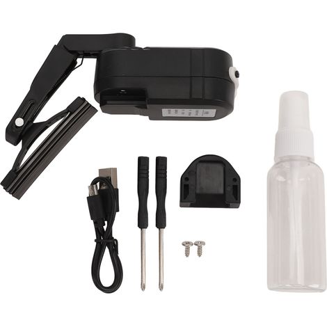 Decdeal Motorradhelm Wischer wieder aufladbar 2 -Geschwindigkeitsschalter wasserfeste Windschutzscheibe für Motorradvisier 800 -mAh -Batterie