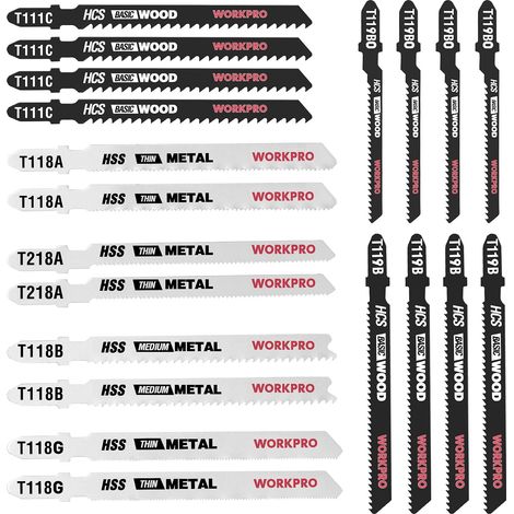 20 Piece T-Shank Jigsaw Blades Made of HCS/HSS (1/5)