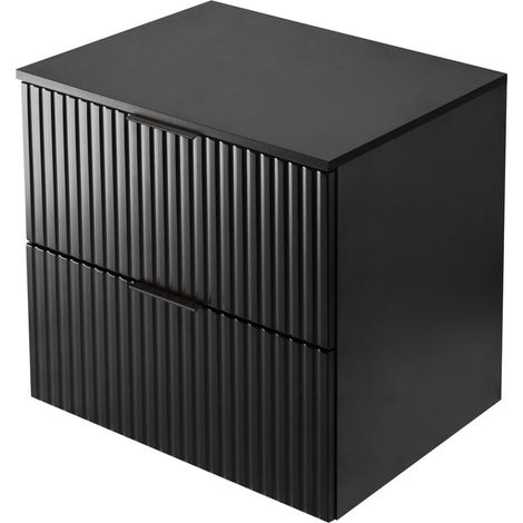 Mobile lavabo, Nero, 60 x 57 x 46 cm, maniglia nera + Piano (1/5)