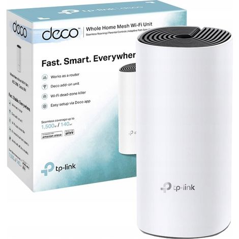 PUNTO DE ACCESO WIFI TP-LINK DECO M4 MESH  AC1200 CPU QUAD CORE BT4.2 2P GIGA 2ANT INTERNAS CONFIG ASISTIDA