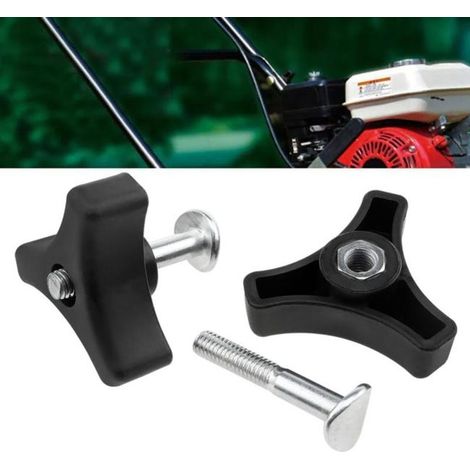 Juego de 4 pernos y tornillos para mango triangular, accesorios para cortacéspedes, compatible con Honda y Hayter. (1/5)