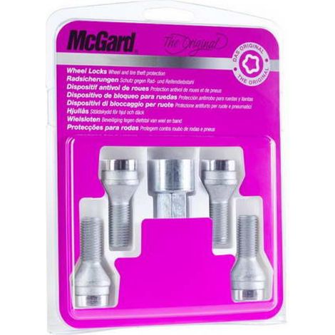 4 VIS ANTIVOL SU MCGARD M14X1.25/ 60°/ LONG. 37MM/ Ø17MM