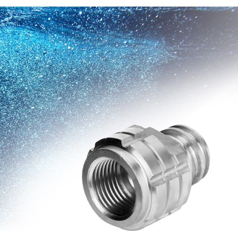 CO2-Zylinder-Nachfülladapter, Innengewinde G1/2 auf Außengewinde TR21-4 für SodaStream Soda Club (Silber) (1/5)