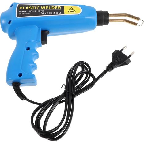 Kit de Soudage Plastique Automobile avec Pistolet à Agrafes Chaud Bleu, 200 Agrafes, pour Réparation Rapide Pare-chocs, Fissures et Carrosseries en Plastique, Outil Complet (1/5)