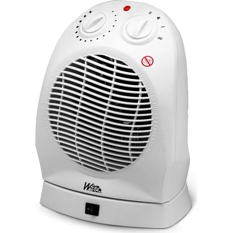 Warm Tech – Radiateur soufflant 2000W oscillant avec thermostat – 2 positions de chauffe – Pour espaces jusqu'à 30m² – Chauffage rapide et efficace (1/4)