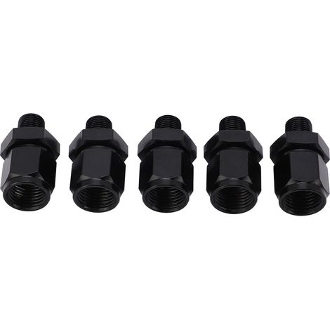 5 raccords adaptateurs en alliage d'aluminium, filetage femelle 6AN vers mâle 1/8 NPT pivotant (1/5)