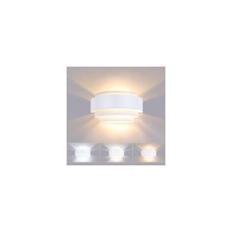 30-W-LED-Wandleuchte für den Innenbereich, 3 Farbtemperaturen, modernes Design, Metall. – Crezuo