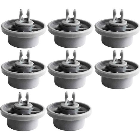 Lot De 8 Roulette Lave Vaisselle Panier Couvert Lave Vaisselle Universel Compatible avec Bosch & Siemens Vaisselle Panier Inférieur Modèle 165314 (1/5)