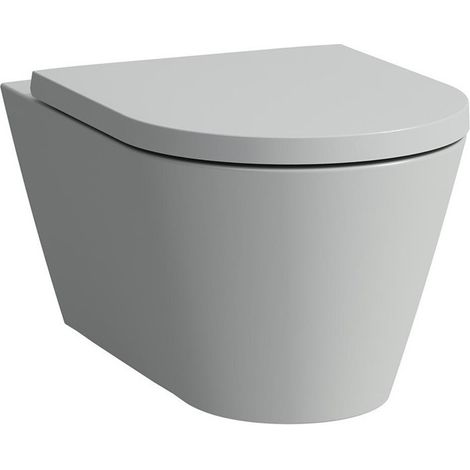 WC suspendu KARTELL, sans bride, lavable gris LAUFEN