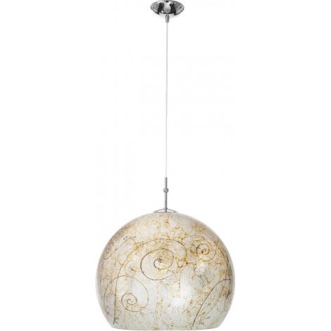 Kolarz LUNA Plafonnier Suspendu Dôme en Verre Chrome (1/3)