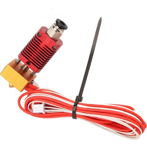 Kit d'extrudeuse avec clé, tube, capuchon en silicone et buses pour imprimante 3D Creality Ender 3 (20 V, 40 W).