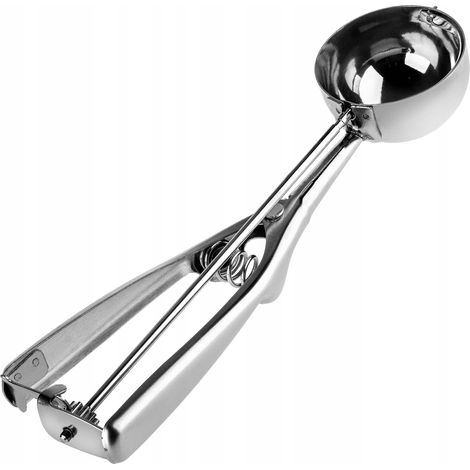 KADAX Eisportionierer aus Edelstahl, Eislöffel mit Hebel, 5.5 cm