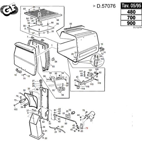 Biella per motorino Casteels TURBO1 ORIGINALE GIANNI FERRARI 01.50.00.3110