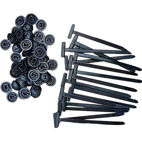 Colliers de serrage noirs, résistants aux UV, pour câblage et réparation automobile, 90 mm x 5 mm, en nylon autobloquant, installation simple pour usage industriel. (1/5)