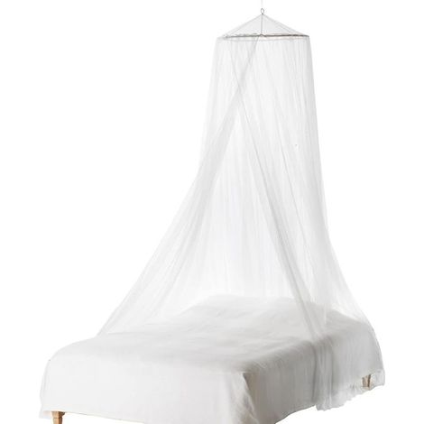 Moustiquaire Ciels de lit, Grande moustiquaire Insectes Protection Lit La Meilleure Moustiquaire Moustiquaire Protection Anti-Insectes, Convient à Tous Les Lits (Blanc)-Fei Yu (1/5)