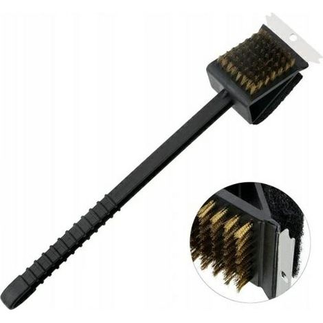 Master Grill&ampParty MG231 - Bürste de Grill 3 en 1 mit Schaber zur einfachen Reinigung therust und der Roste