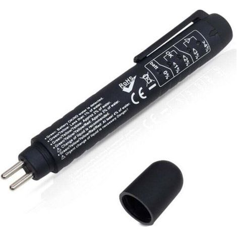 Analyseur automatique d'humidité du liquide de frein avec stylo de test de liquide de frein avec 5 indicateurs LED pour Dot3 Dot4 Dot5 (1/5)