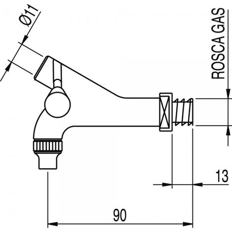 Robinet vin Nº 1/N 3/8" G. - TRES 001000 (1/2)
