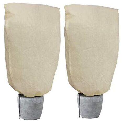 Housse de Protection pour Plantes, Housse d'hivernage économique Grande Capacité (2 Pack) - 100 x 80 cm (1/4)