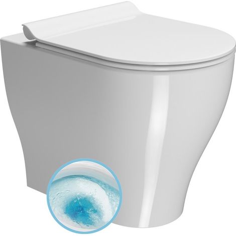 Cuvette TONO, Geniusflush, 36x53cm, siphon en S/siphon en P, blanc ExtraGlaze (1/4)
