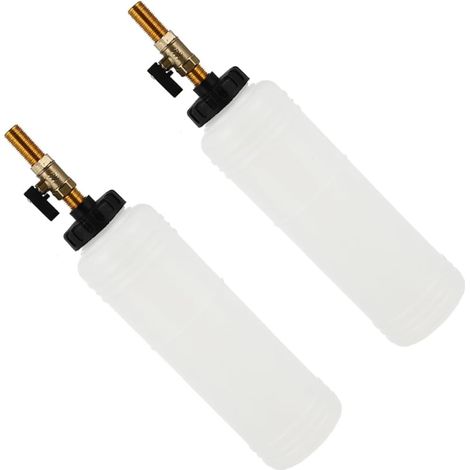 Purgeur de Liquide Frein Pneumatique sans Effort 2pcs en Plastique et Fer Extraction Remplacement D'huile pour Voiture -