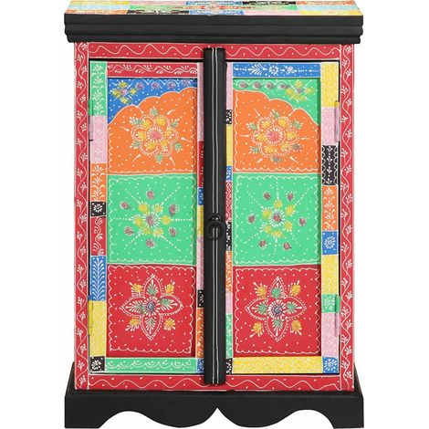 Table console，Table d'appoint，Bout de canapé，Meuble d'entrée avec étagère Multicolore 50 x 30 x 70 cm