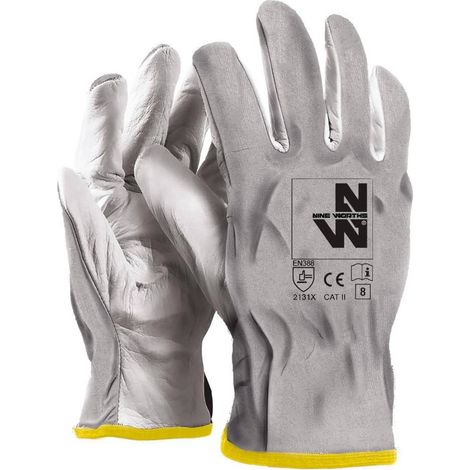 Gants de Travail Jimmy - Taille 11 - Blanc - Résistant et Confortable - D-Work