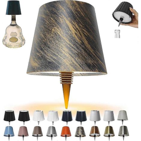 Lampe sans fil pour bouteille, 3 couleurs rechargeables, idéale pour les bars et restaurants. (1/5)