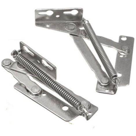 1 Paire Charnières pour Placards, Support de Charnière Pliable, Charnière Invisible, Charnière Porte Cuisine, Charnière Meuble, Convient Aux Armoires, Portes Pliantes, Meubles, Argent (1/5)
