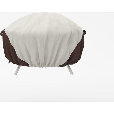 Housse ronde pour grand foyer extérieur - 112 x 30 cm (1/5)