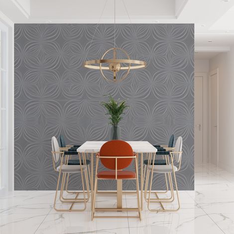 Papier peint motif gris - 500 x 270 cm (1/2)