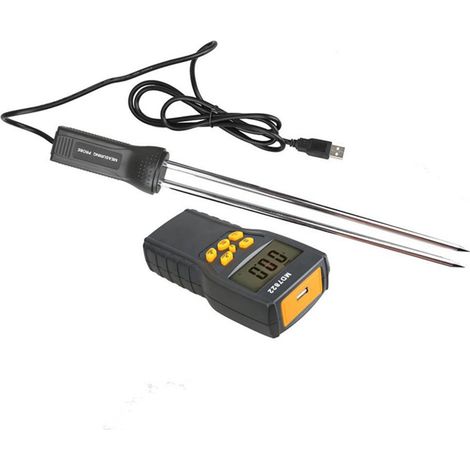 Humidimètre à Aiguilles Numérique pour Grains MD7822 Mesure Précise de l'Humidité du Sorgho, Soja et Autres Céréales