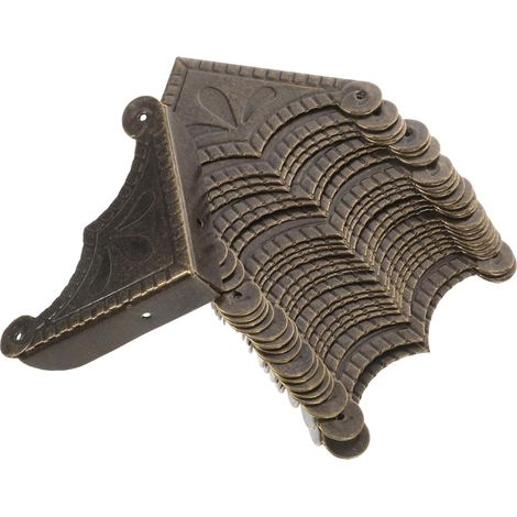 30 protège-coins décoratifs, métal, pour boîtes et menuiserie (1/5)