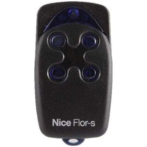 Nice – Télécommande émetteur mural 4 canaux 433.92 MHz – Alimentation 12V – Programmation autoapprentissage – Pour portails et garages - FLO4R-S (1/5)