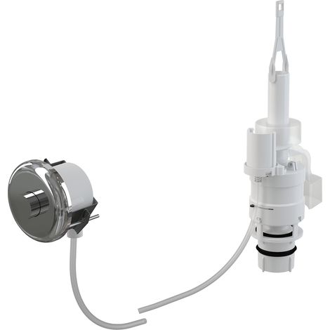 Alcadrain MPO11 Manuelle pneumatische Fernauslösung, Chrom-Glanz, für Wandeinbau (1/2)