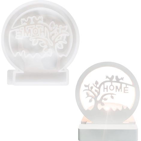 Stampi in silicone per candele, inserto in silicone, albero della vita, portacandele, stampi in silicone, stampi per candele, a forma di uccello, per te e la tua famiglia (1/5)