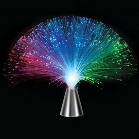 Lampe fibres optiques LED – Changement couleurs – Ambiance, fête – Cadeau déco (1/5)