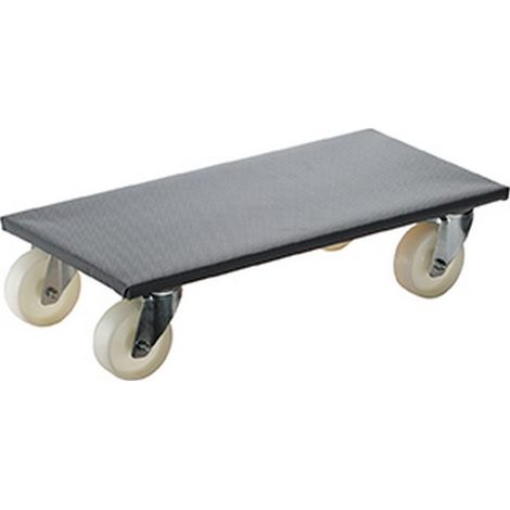 Rodillo multiuso, capacidad : 600 kg, Ancho : de placa 500 x 600 mm, Volumen de altura 165 mm, Ø de rueda : 125 mm