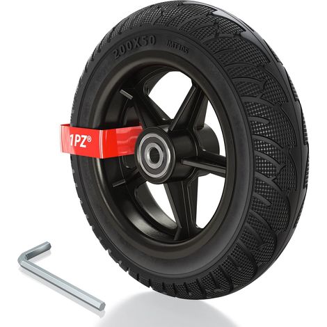 F3R-2X5 200x50mm Roue solide pour scooter électrique, 8 pouces pneu plein antidéflagrant pour roue de trottinette électrique (1/5)