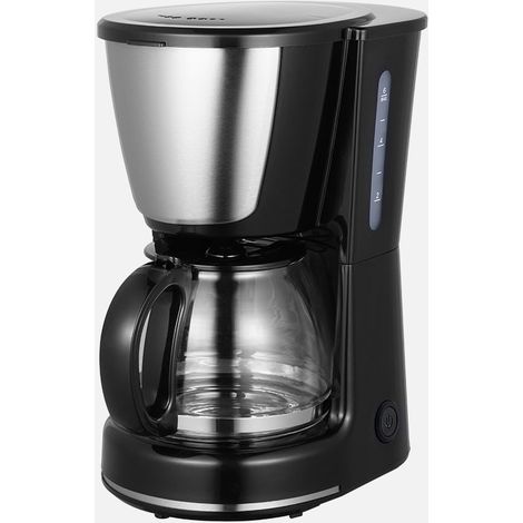 Cafetera de goteo Wanda 6 tazas Negro 550W filtro permanente jarra cristal 0,75l (1/3)