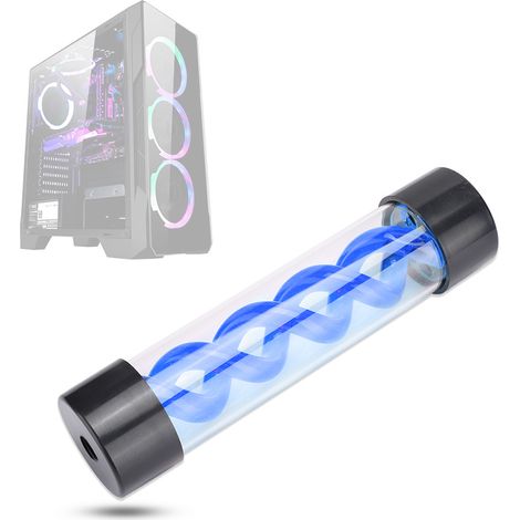 Réservoir de refroidissement PC 200mm avec raccord G1/4, réservoir d'eau pour ordinateur de bureau