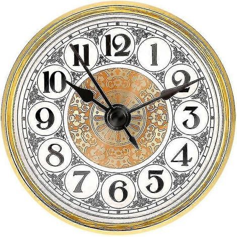 KLVGTIFS PU - Horloge classique à insert, mouvement à quartz, diamètre 70 mm, numéro PK