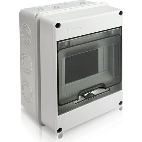 Wasserdichtes elektrisches Gehäuse, IP65 5-Modul-Leistungsschaltertafeln, wasserdichtes elektrisches Gehäuse für den Außenbereich, Schaltschrank, Anschlusskasten für den Außenbereich (1/5)