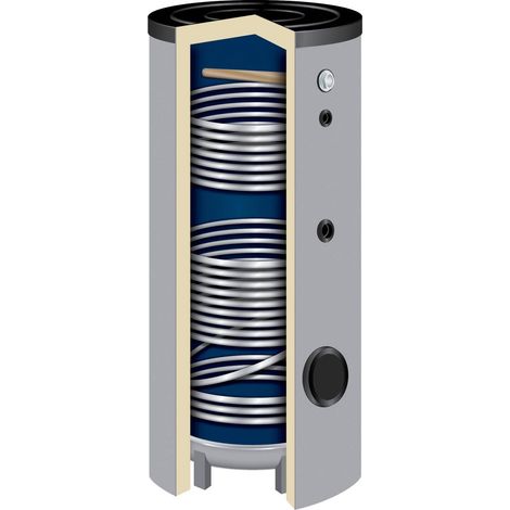 300 Liter Solarspeicher Warmwasserspeicher SO-300 Liter Isoliert 50 mm (1/5)